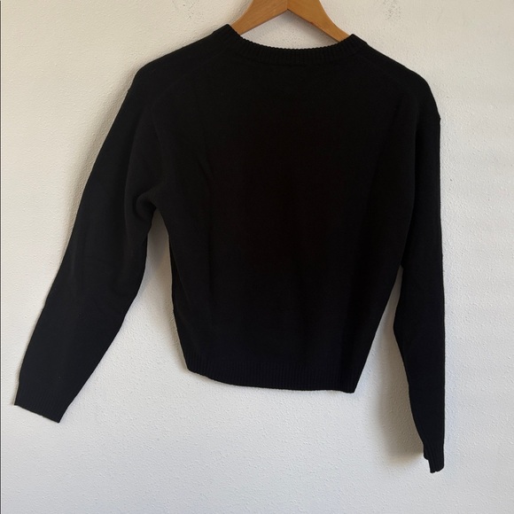J Crew Perfect cashmere crewneck sweater XS Black - Picture 7 of 8